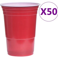 vidaXL Arte Y Ocio-Juego de Beer Pong plástico 0,5 L