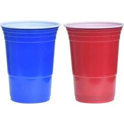 vidaXL Arte Y Ocio-Juego de Beer Pong plástico 0,5 L