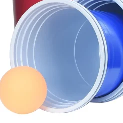 vidaXL Arte Y Ocio-Juego de Beer Pong plástico 0,5 L