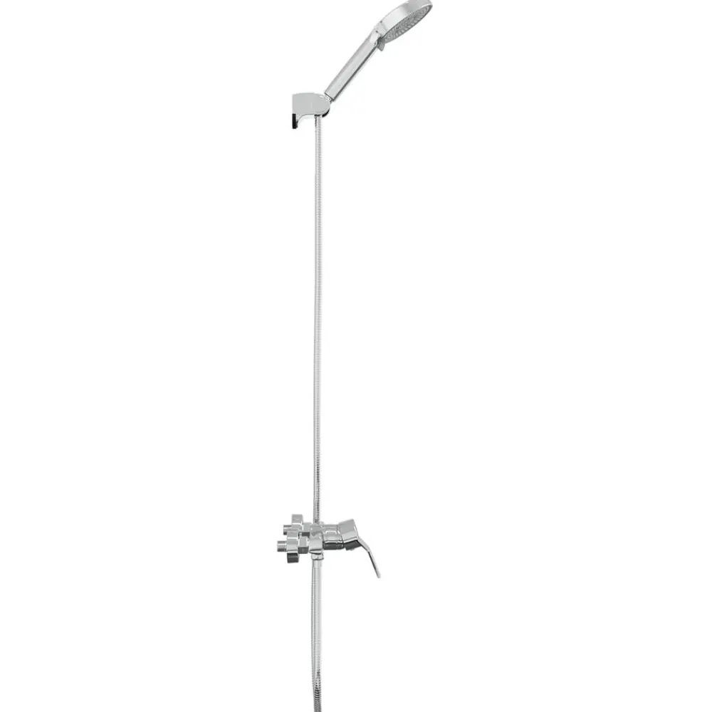 vidaXL Juego de Cabezal de Ducha G 1 / 2 pulgadas Latón Cromado Outlet