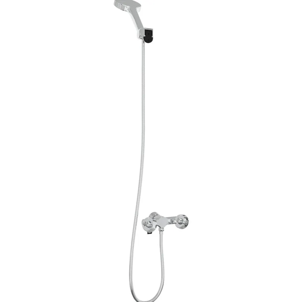vidaXL Juego de Cabezal de Ducha G 1 / 2 pulgadas Latón Cromado Outlet