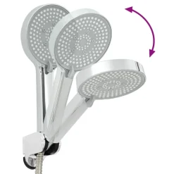 vidaXL Juego de Cabezal de Ducha G 1 / 2 pulgadas Cromado New