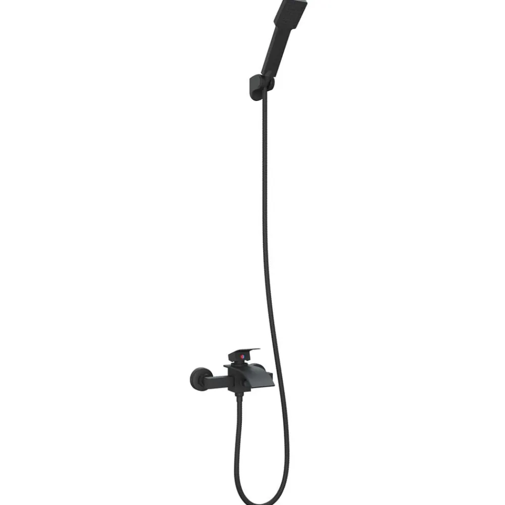 vidaXL Juego de Cabezal de Ducha G 1 / 2 pulgadas Negro Clearance
