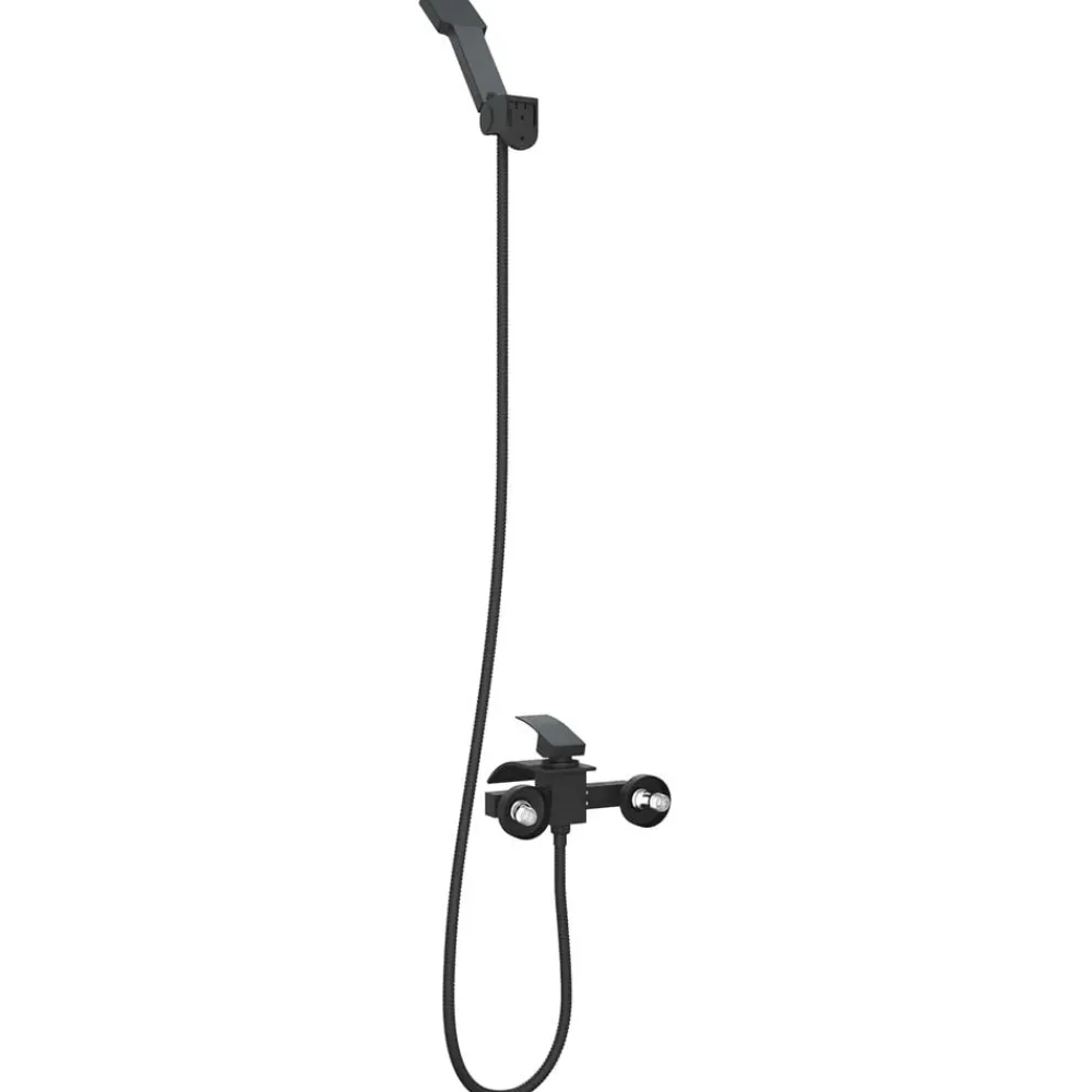 vidaXL Juego de Cabezal de Ducha G 1 / 2 pulgadas Negro Clearance