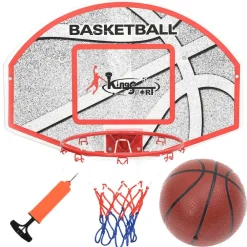 vidaXL Equipamiento Para Atletismo-Juego de canasta de baloncesto de pared 5 piezas 66x44,5 cm