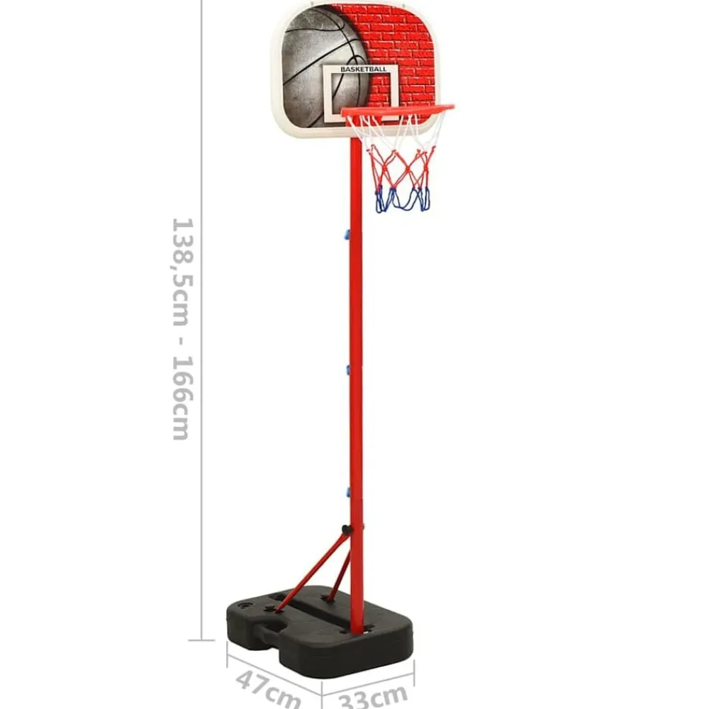 vidaXL Juego de canasta de baloncesto portátil ajustable 138,5-166 cm Hot
