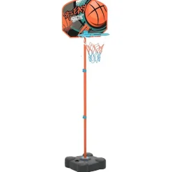 vidaXL Juguetes-Juego de canasta de baloncesto portátil ajustable 109-141 cm