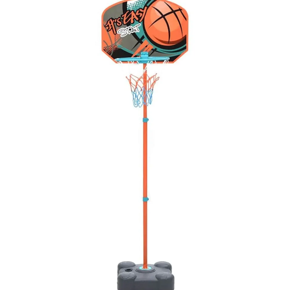 vidaXL Juguetes-Juego de canasta de baloncesto portátil ajustable 109-141 cm