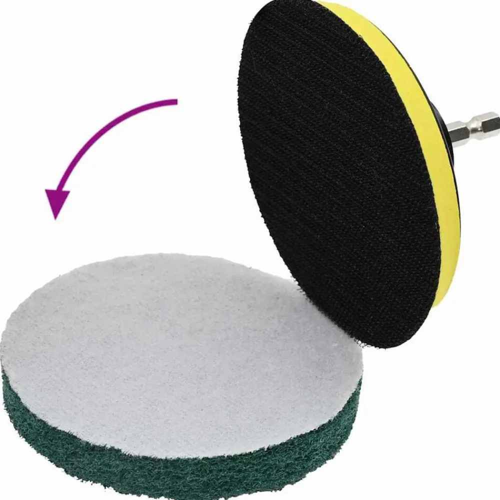 vidaXL Piezas Y Accesorios Para Vehículos-Juego de Cepillos para Autos Multicolor ratán sintético