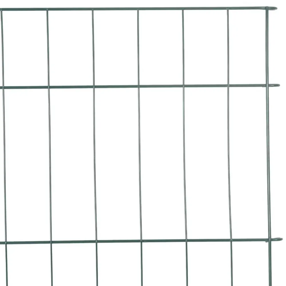 vidaXL Juego de Cercas para Estanque 8 pcs Verde 50 x 80 cm Acero Best