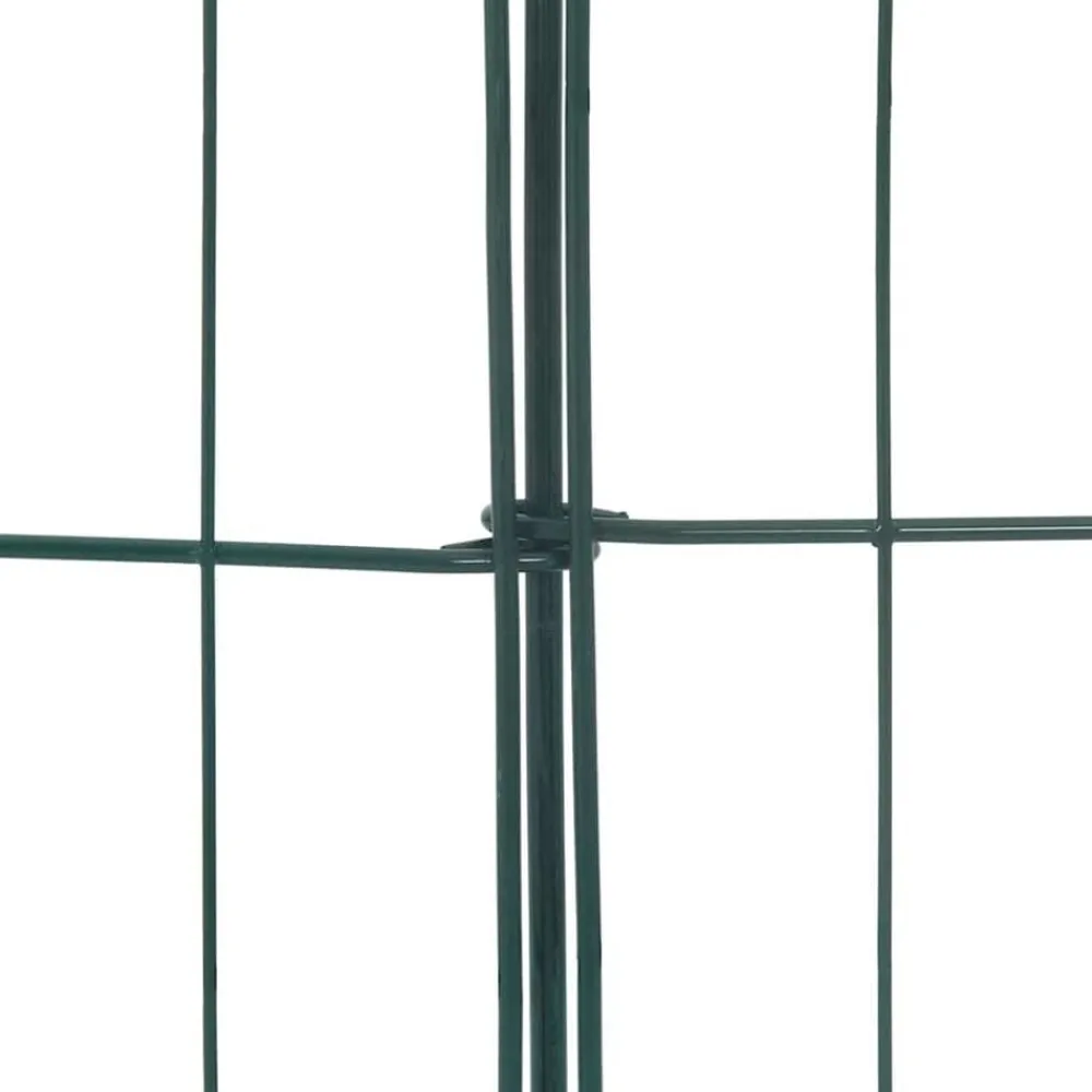 vidaXL Juego de Cercas para Estanque 8 pcs Verde 50 x 80 cm Acero Best
