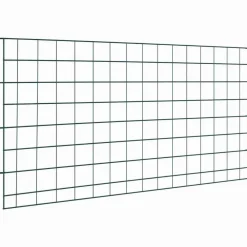 vidaXL Vallas De Jardín-Juego de Cercas para Estanque 5 pcs Verde 100 x 50 cm Acero