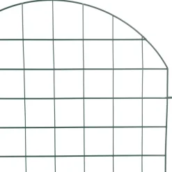 vidaXL Vallas De Jardín-Juego de Cercas para Estanque 8 pcs Verde 50 x 80 cm Acero
