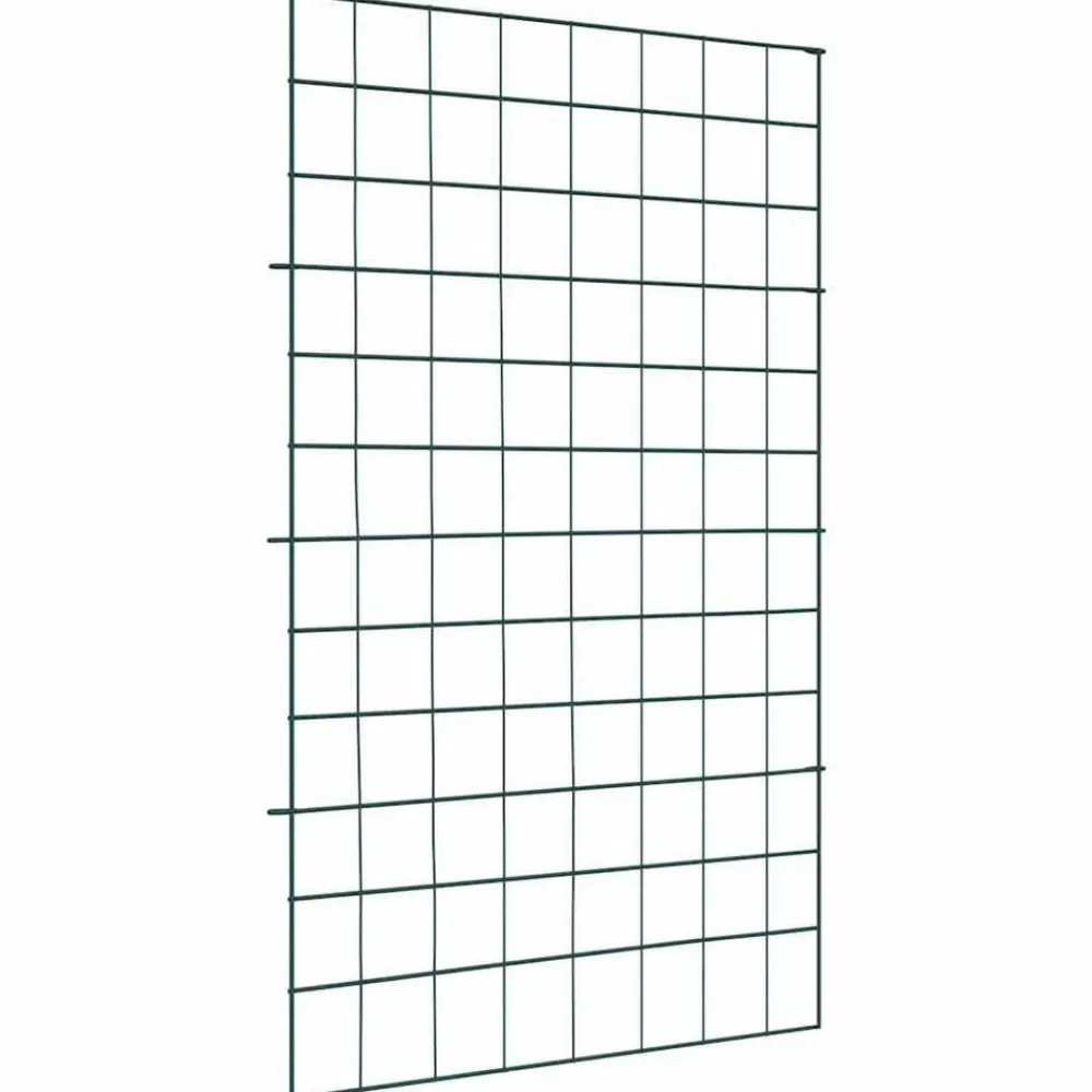 vidaXL Juego de Cercas para Estanque 8 pcs Verde 50 x 80 cm Acero Discount