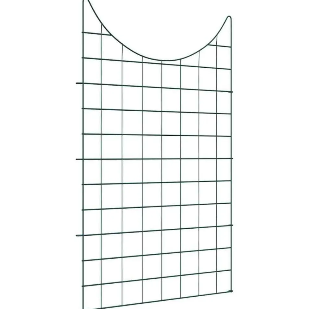 vidaXL Juego de Cercas para Estanque 8 pcs Verde 50 x 80 cm Acero Outlet