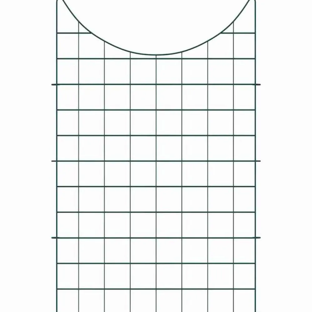 vidaXL Juego de Cercas para Estanque 8 pcs Verde 50 x 80 cm Acero Outlet