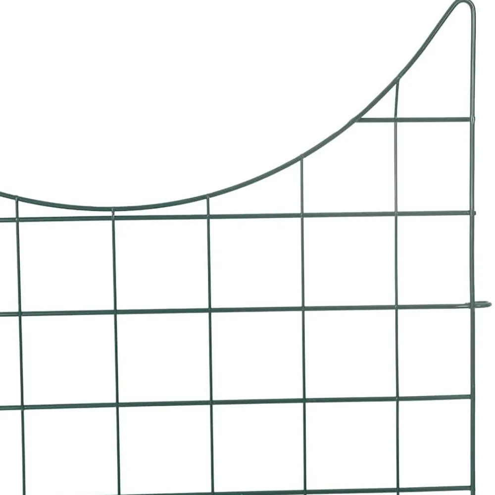 vidaXL Juego de Cercas para Estanque 8 pcs Verde 50 x 80 cm Acero Outlet