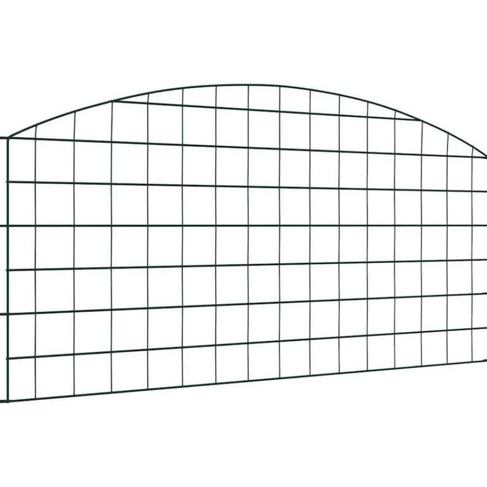 vidaXL Juego de Cercas para Estanque 5 pcs Verde 100 x 50 cm Acero Online