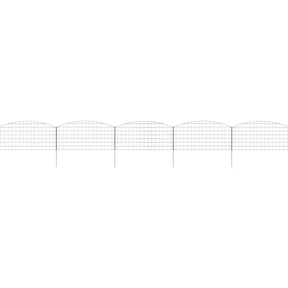 vidaXL Juego de Cercas para Estanque 5 pcs Verde 100 x 50 cm Acero Online