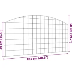 vidaXL Juego de Cercas para Estanque 5 pcs Verde 100 x 50 cm Acero Online