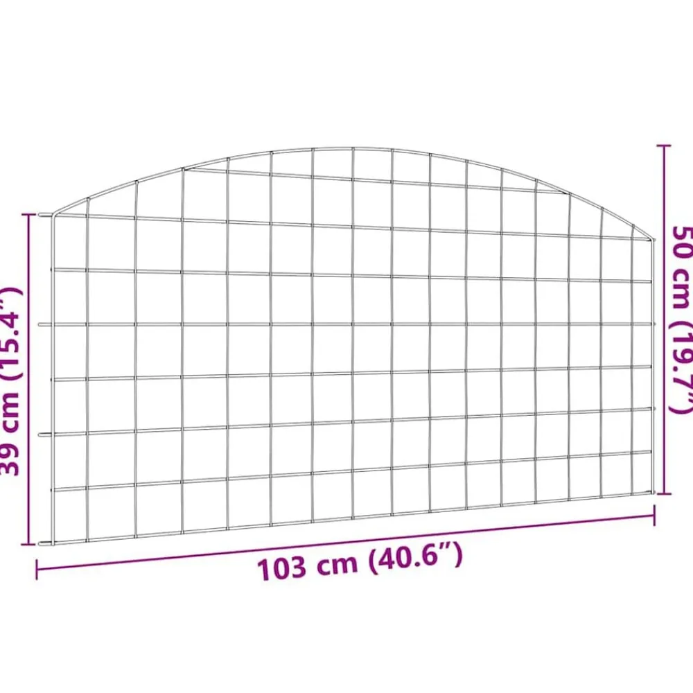 vidaXL Juego de Cercas para Estanque 5 pcs Verde 100 x 50 cm Acero Online