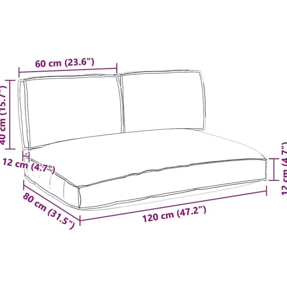 vidaXL Juego de Cojines 3 pcs Tela Oxford Beige Clearance
