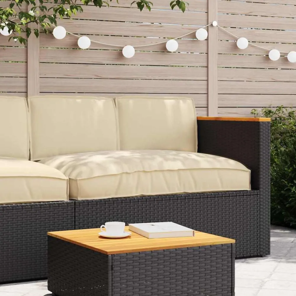vidaXL Juego de Cojines 3 pcs Tela Oxford Beige Clearance