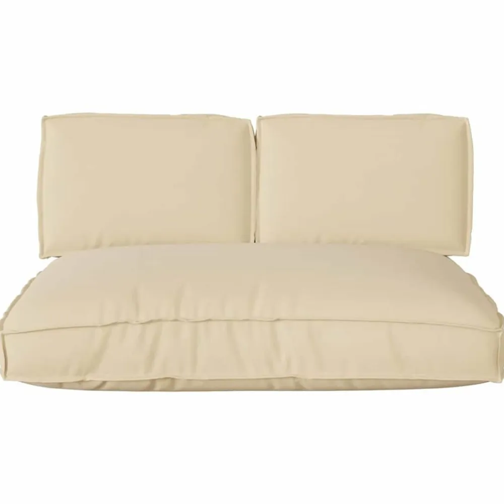 vidaXL Juego de Cojines 3 pcs Tela Oxford Beige Clearance