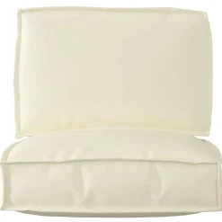 vidaXL Juego de Cojines para Palets 2 pcs Tela Oxford Crema Hot