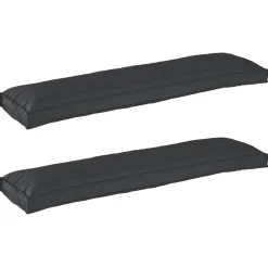 vidaXL Juego de Cojines para Palets 2 pcs 150 x 40 x 8 cm Negro Online