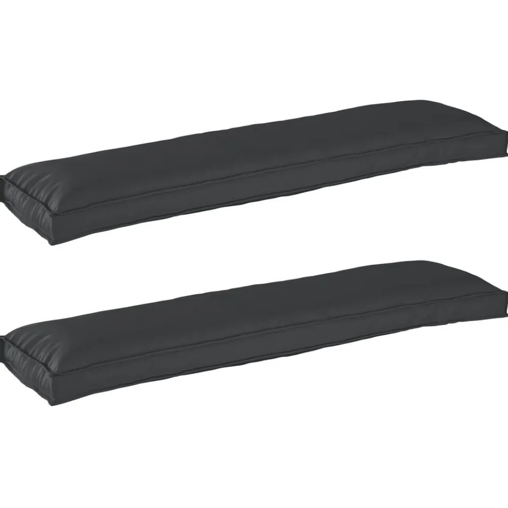 vidaXL Juego de Cojines para Palets 2 pcs 150 x 40 x 8 cm Negro Online