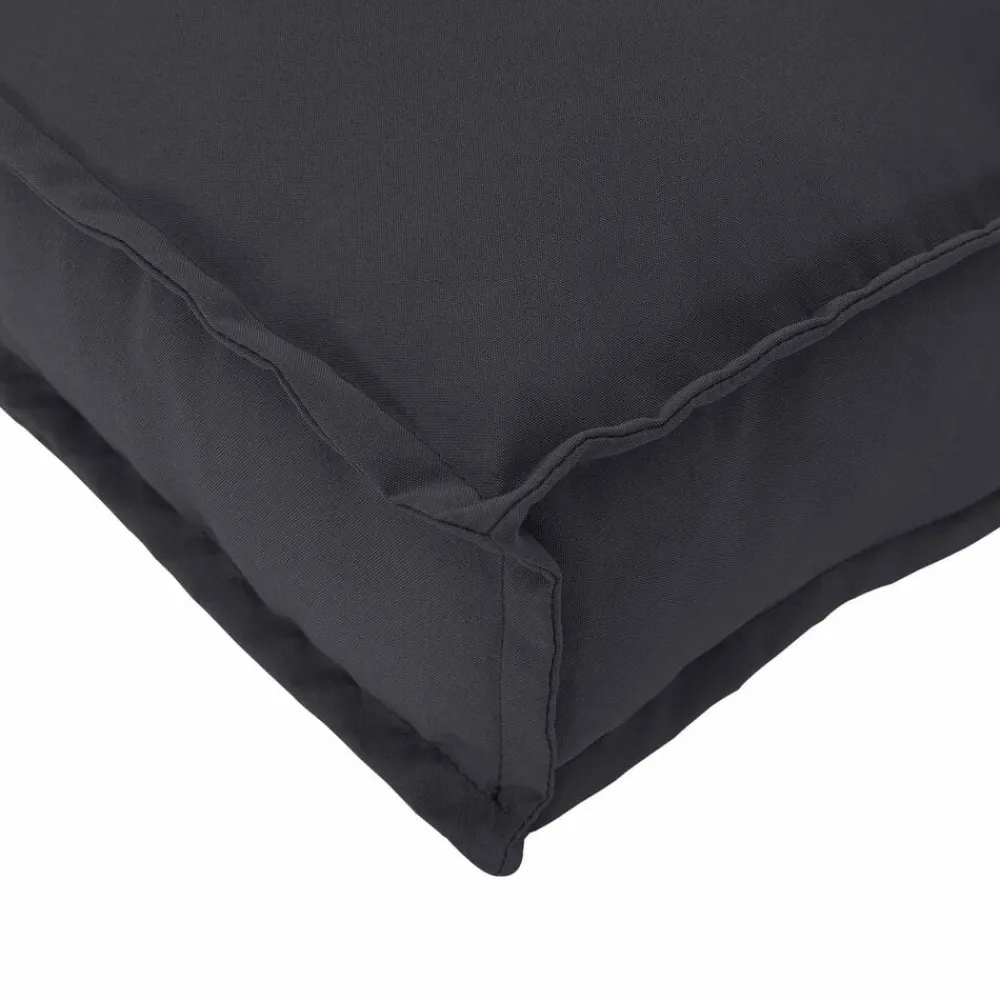 vidaXL Juego de Cojines para Palets 2 pcs 150 x 40 x 8 cm Negro Online