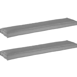 vidaXL Juego de Cojines para Palets 2 pcs 180 x 40 x 8 cm Gris Outlet