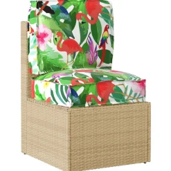 vidaXL Decoración-Juego de Cojines para Palets 2 pcs Jungla tropical Tela Oxford