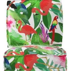 vidaXL Decoración-Juego de Cojines para Palets 2 pcs Jungla tropical Tela Oxford