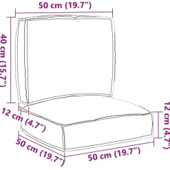 vidaXL Decoración-Juego de Cojines para Palets 2 pcs Jungla tropical Tela Oxford