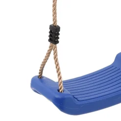 vidaXL Juego de columpios de exterior con columpios y escalera Azul Hot