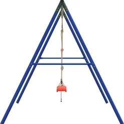 vidaXL Estructuras Para Juegos Al Aire Libre-Juego de columpios de exterior con columpio y escalera