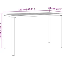 vidaXL Muebles De Jardín-Juego de comedor de jardín 2 piezas acero gris antracita