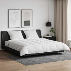 vidaXL Ropa De Casa-Juego de Edredón con almohada 3 pcs Pluma de pato