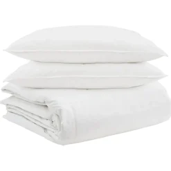 vidaXL Ropa De Casa-Juego de Edredón con almohada 3 pcs Pluma de pato