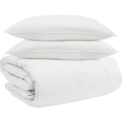 vidaXL Ropa De Casa-Juego de Edredón con almohada 3 pcs Pluma de pato