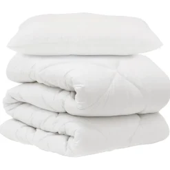 vidaXL Ropa De Casa-Juego de Edredón con almohada 2 pcs Microfibra