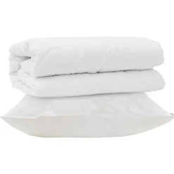 vidaXL Ropa De Casa-Juego de Edredón con almohada 2 pcs Microfibra