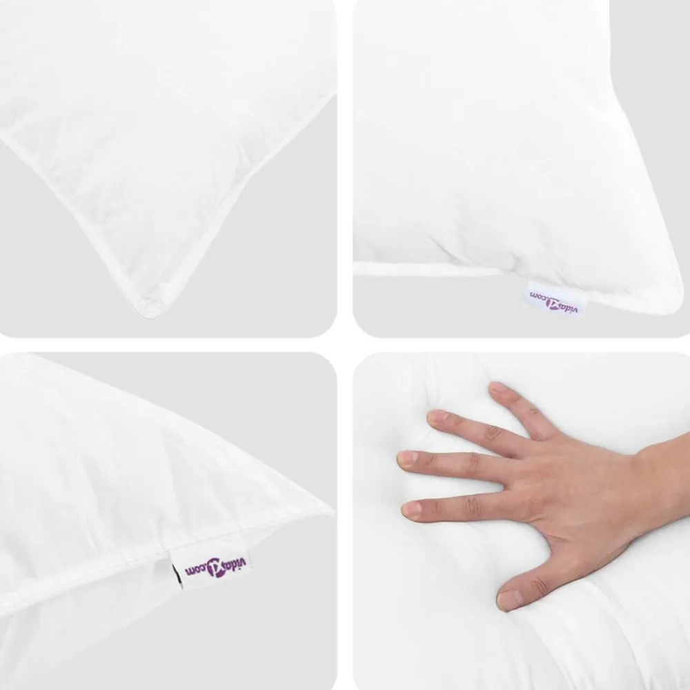 vidaXL Juego de Edredón con almohada 3 pcs Pluma de pato New