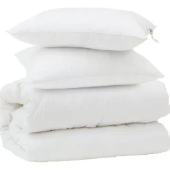 vidaXL Juego de Edredón con almohada 3 pcs Microfibra y Plumas de Pato