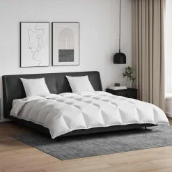 vidaXL Ropa De Casa-Juego de Edredón con almohada 3 pcs Pluma de pato