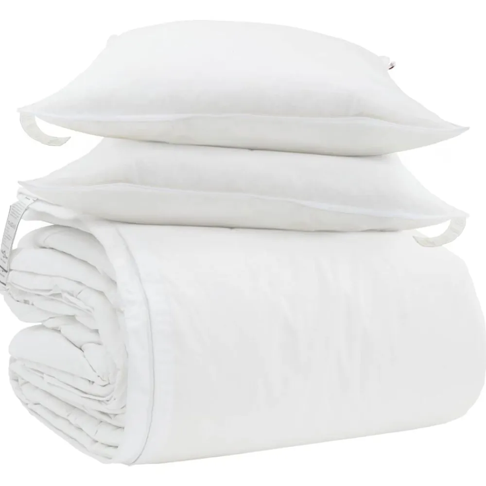vidaXL Juego de Edredón con almohada 3 pcs Pluma de pato Best