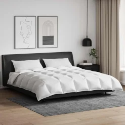 vidaXL Ropa De Casa-Juego de Edredón con almohada 3 pcs Pluma de pato