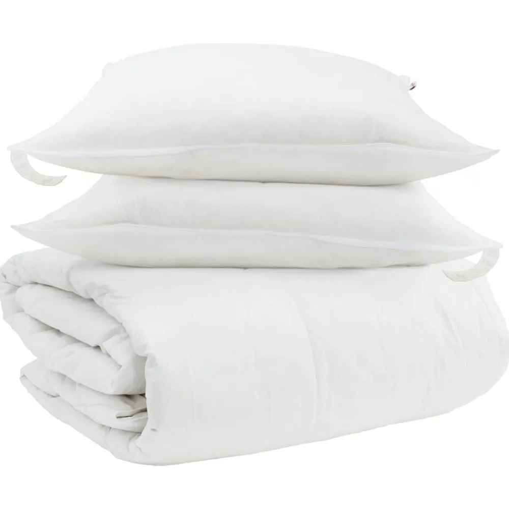 vidaXL Juego de Edredón con almohada 3 pcs Pluma de pato Clearance